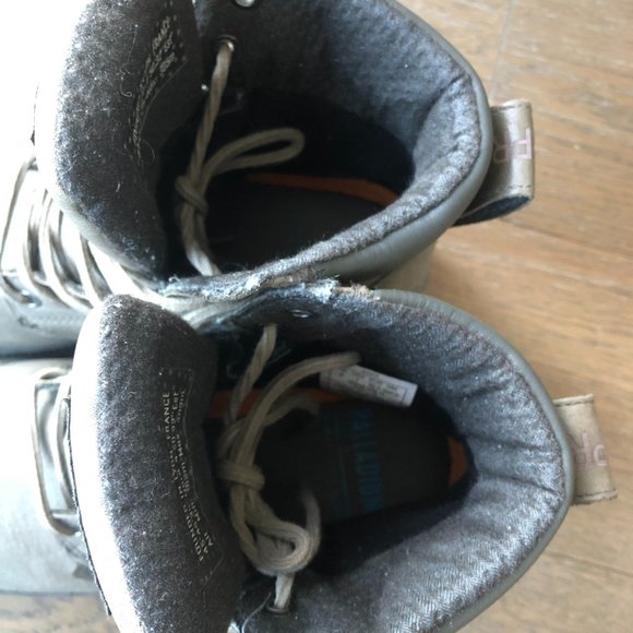 Palladium Leather Waterproof Unisex Boots Gray Green - Picture 3 of 4